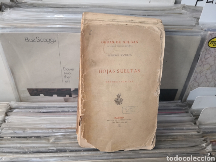 Libros antiguos: Hojas sueltas, Jos&eacute; selgas 1884 - Foto 1