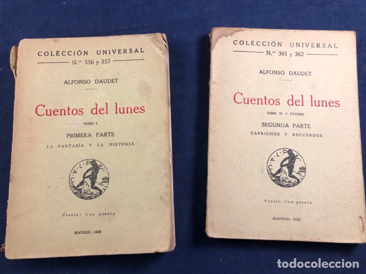 Libros antiguos: Cuentos del lunes - Foto 1