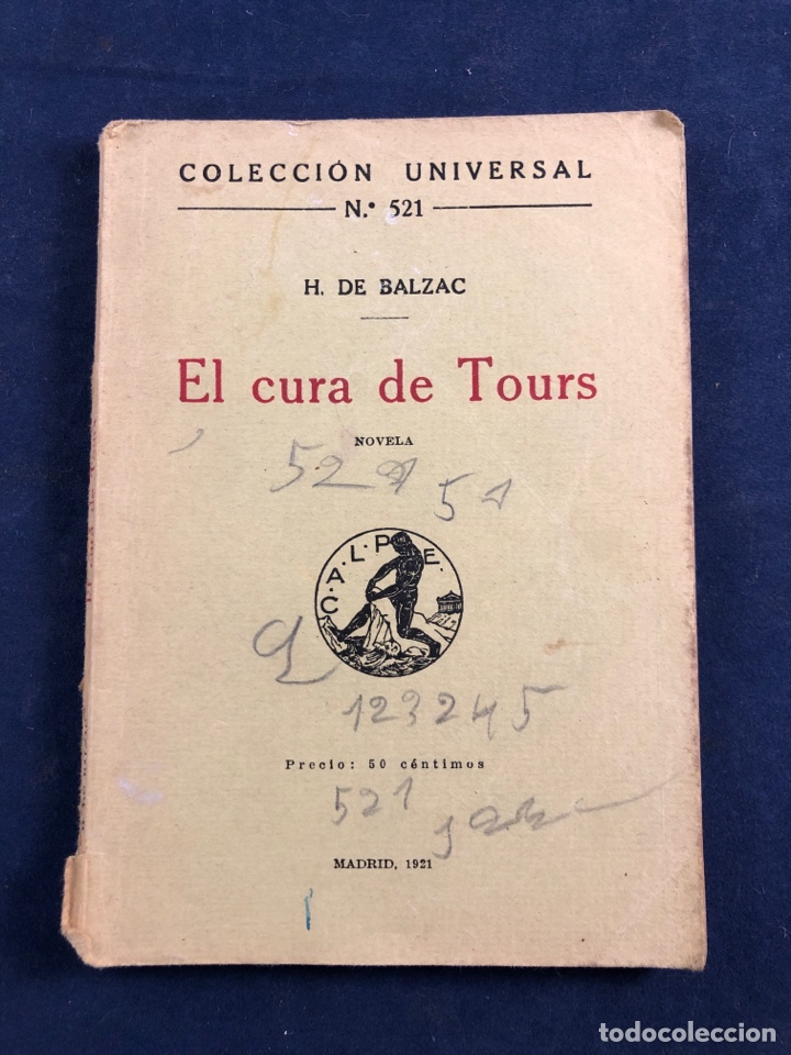 Libros antiguos: El cura de Tours - Foto 1