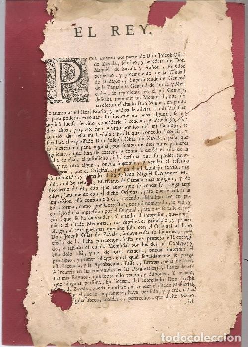 Libros antiguos: REPRESENTACION AL REY SE&Ntilde;OR D. PHELIPE V , 1782 - Foto 3