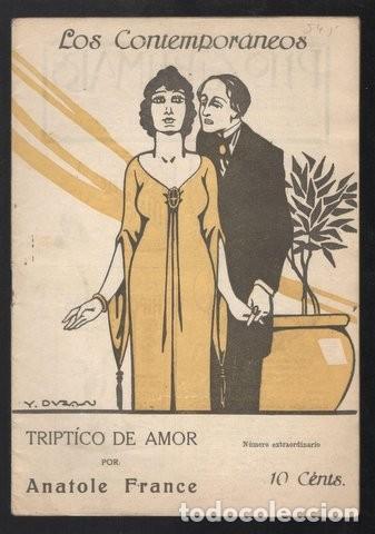 Libros antiguos: FRANCE, ANATOLE: TRIPTICO DE AMOR - Foto 1