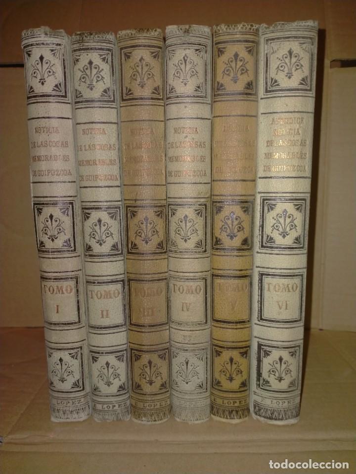 Old books: GOROSABEL. NOTICIA DE LAS COSAS MEMORABLES DE GUIP&Uacute;ZCOA.(6TOMOS).1899-1901. E.LOPEZ
