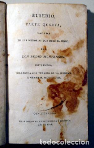 Libros antiguos: MONTEGON, Pedro - EUSEBIO. Parte cuarta - Madrid 1808 - Foto 1