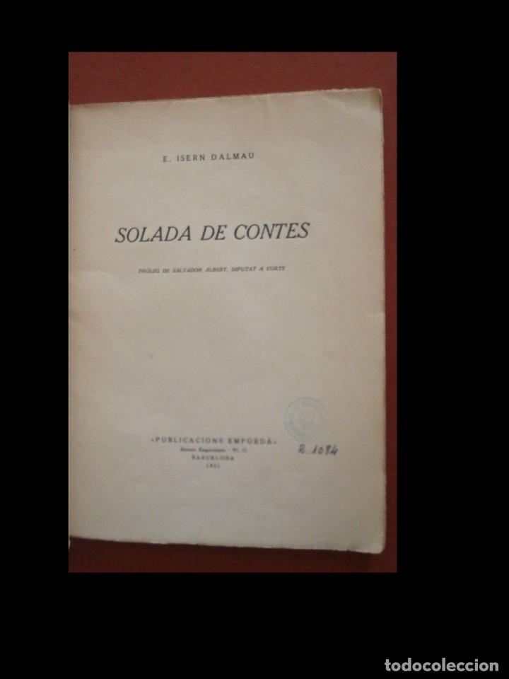 Libros antiguos: Solada de contes. E. Isern i Dalmau - Foto 2