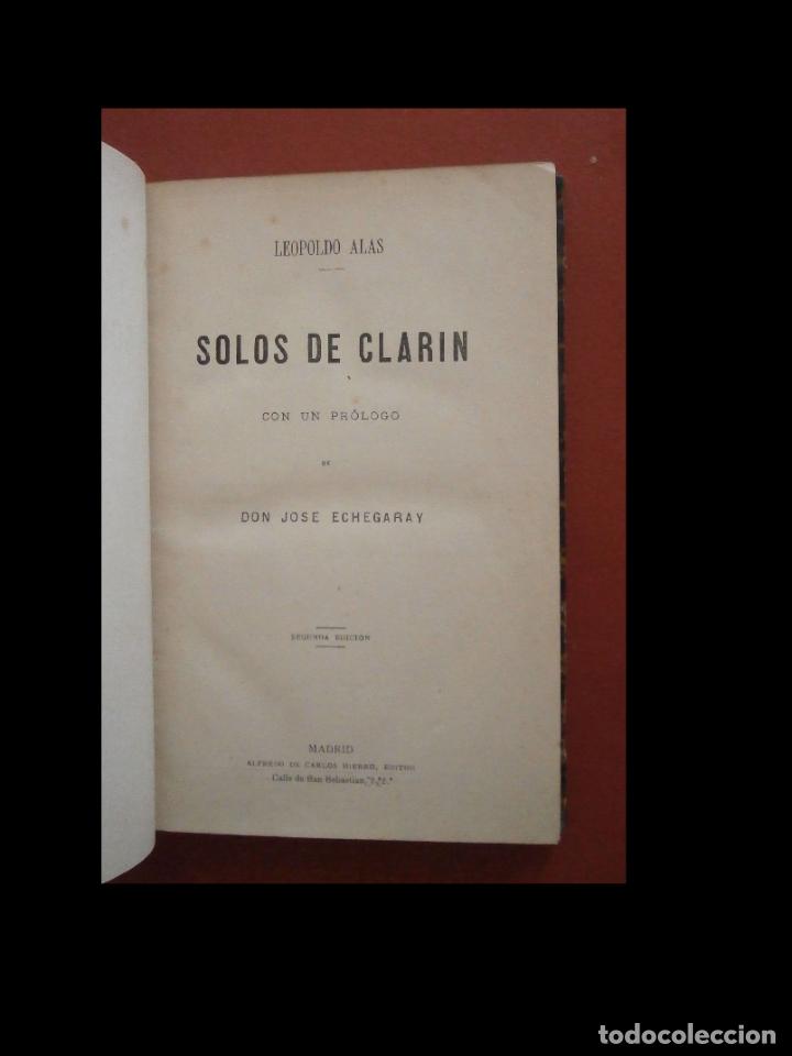 Libros antiguos: Solos de Calrin. Leopoldo Alas - Foto 1