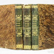 Libros antiguos: [3 VOLS.] LAS AGUAS DE SAN RONAN. WALTER SCOTT. MÁLAGA. D. J. DEL ROSAL, EDITOR. 1848.
