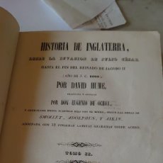 Libros antiguos: CH 475 HISTORIA DE INGLATERRA, DAVID HUME, TRADUCCIÓN EUGENIO DE OCHOA, 1842. TOMO II.