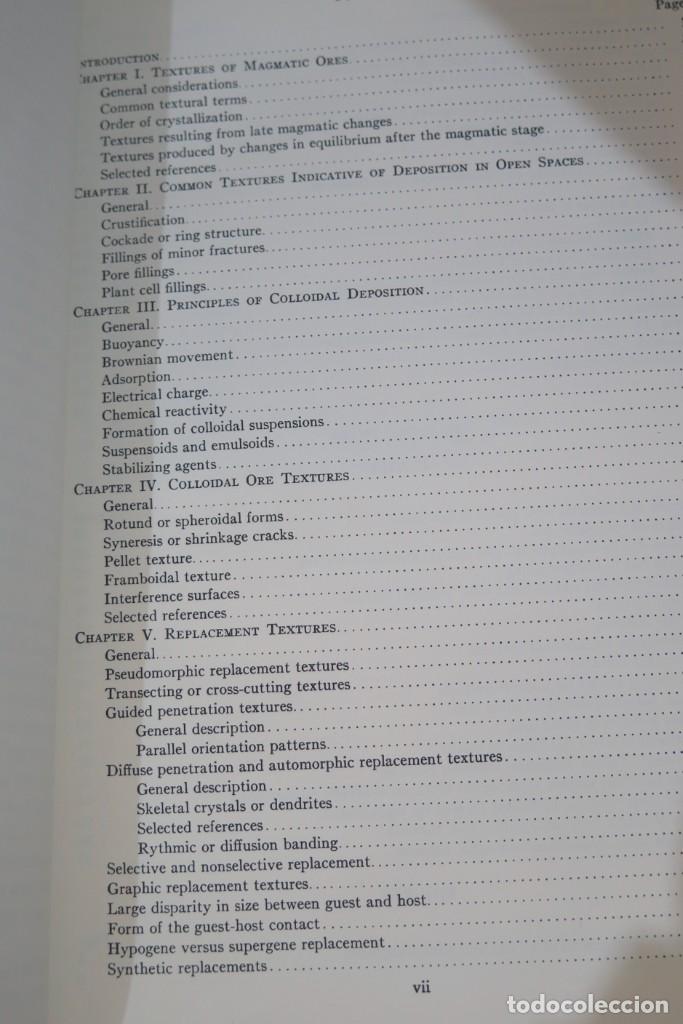 Libros antiguos: INTERPRETATION OF ORE TEXTURES. BASTIN - Foto 2