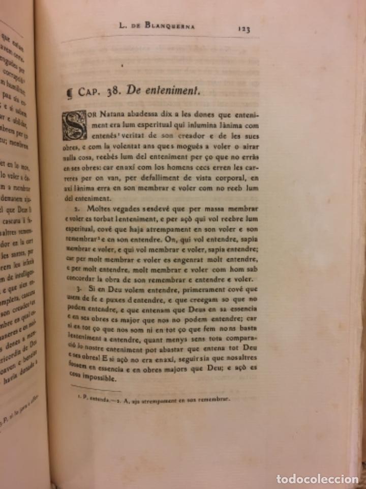 Libros antiguos: LIBRE DE BLANQUERNA, ESCRIT A MONTPELLER, RAMON LLULL, 1914 - Foto 3