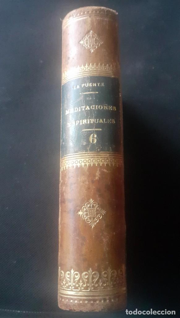 Libros antiguos: libro de 1892 Meditaciones de Luis La Puente - Foto 3