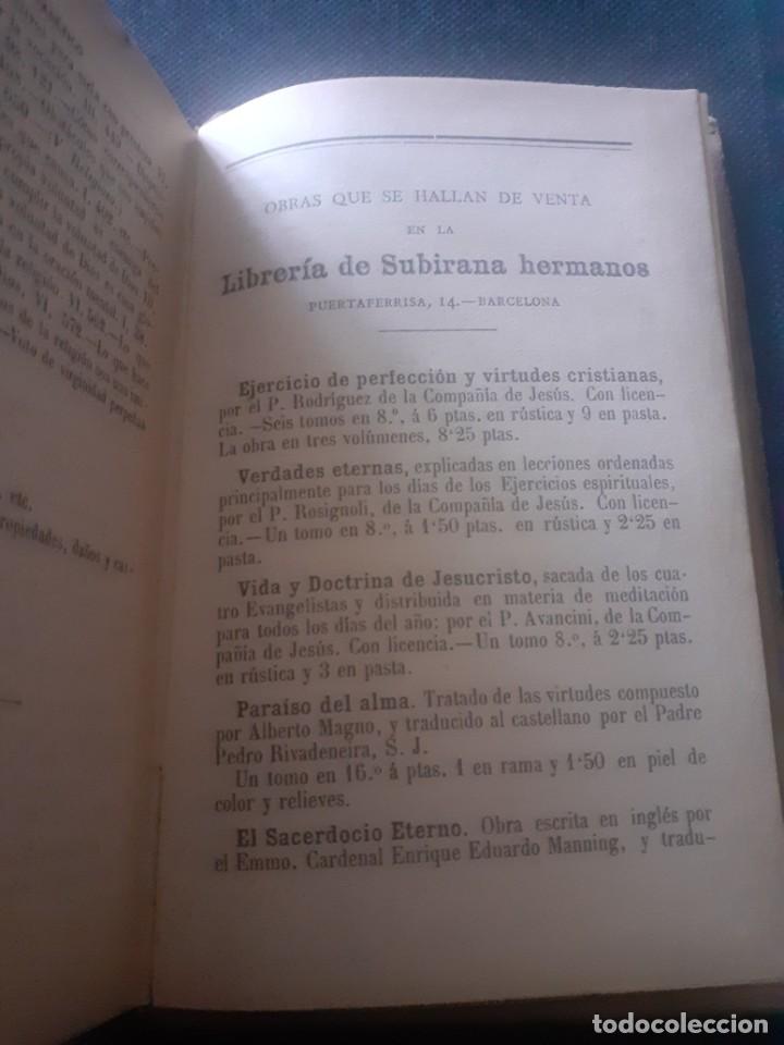Libros antiguos: libro de 1892 Meditaciones de Luis La Puente - Foto 5