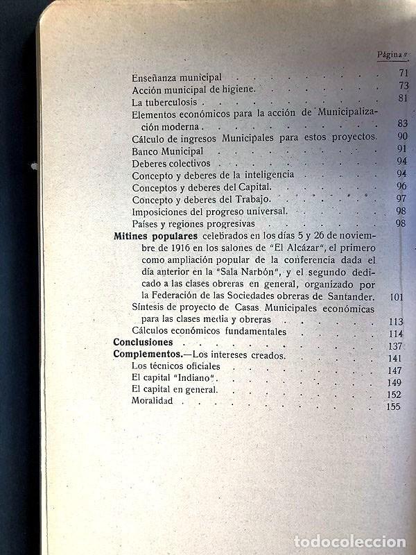 Libros antiguos: PROYECTOS PR&Aacute;CTICOS DE PROGRESO NACIONAL / FRANCISCO DE AS&Iacute;S GUTIERREZ / SANTANDER / A&Ntilde;O 1917 - Foto 3