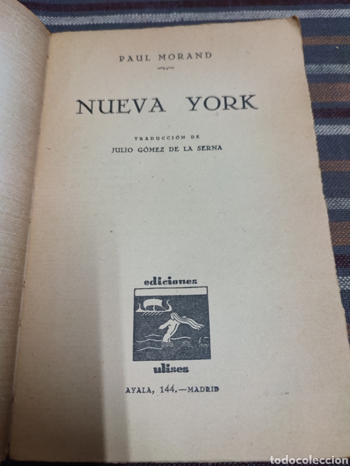 Libros antiguos: Nueva - York. Paul Morand. Ed. Ulises, 1930 - Foto 3