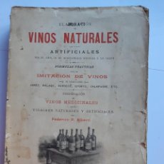 Libros antiguos: ELABORACIÓN DE VINOS NATURALES. 1901 DE FEDERICO P. ALBERTÍ. Lote 292232643