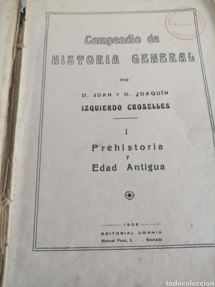 Libros antiguos: COMPENDIO DE HISTORIA GENERAL. 1935 - Foto 2