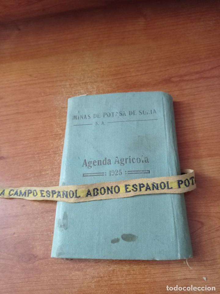 Old books: Agenda 1925. Potasa de Siria. Precioso documento. Dibujos fotos
