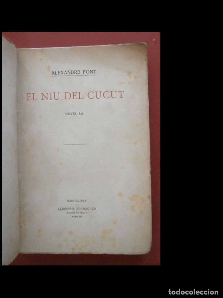 Libros antiguos: El niu del cucut. Novel.la. Alexandre Font - Foto 2