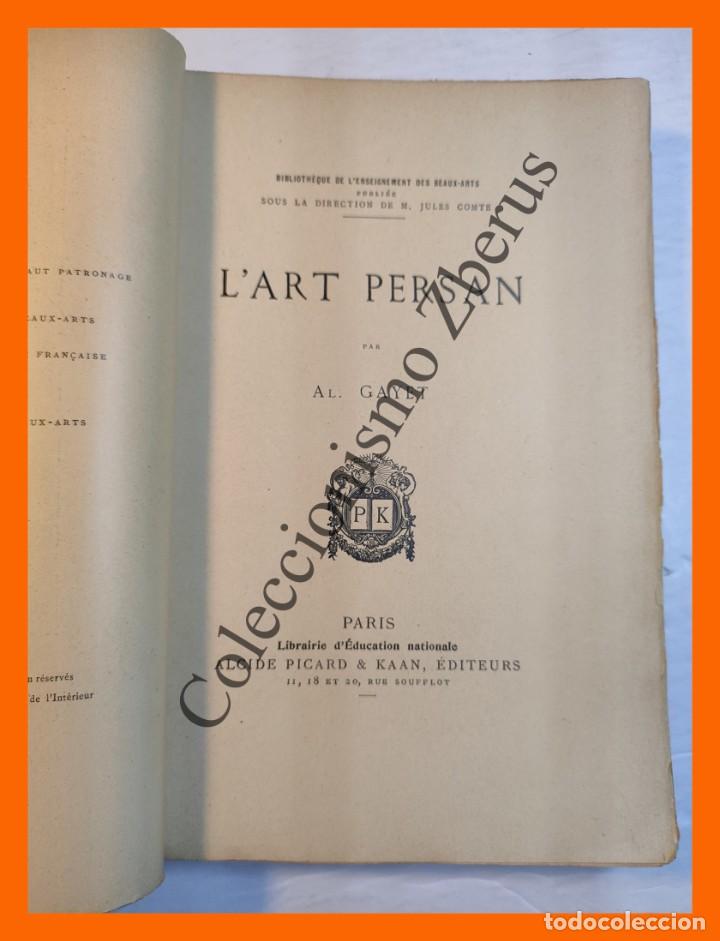 Libros antiguos: LArt Persan - Al. Gayet - Foto 2
