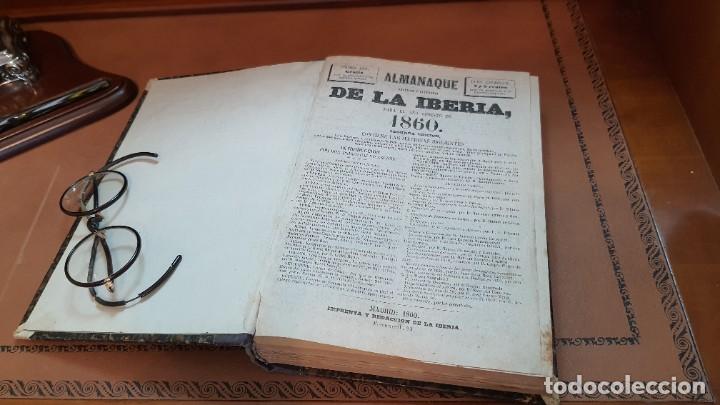 Libros antiguos: Almanaque de la Iberia 1860 y 1862 - Foto 2