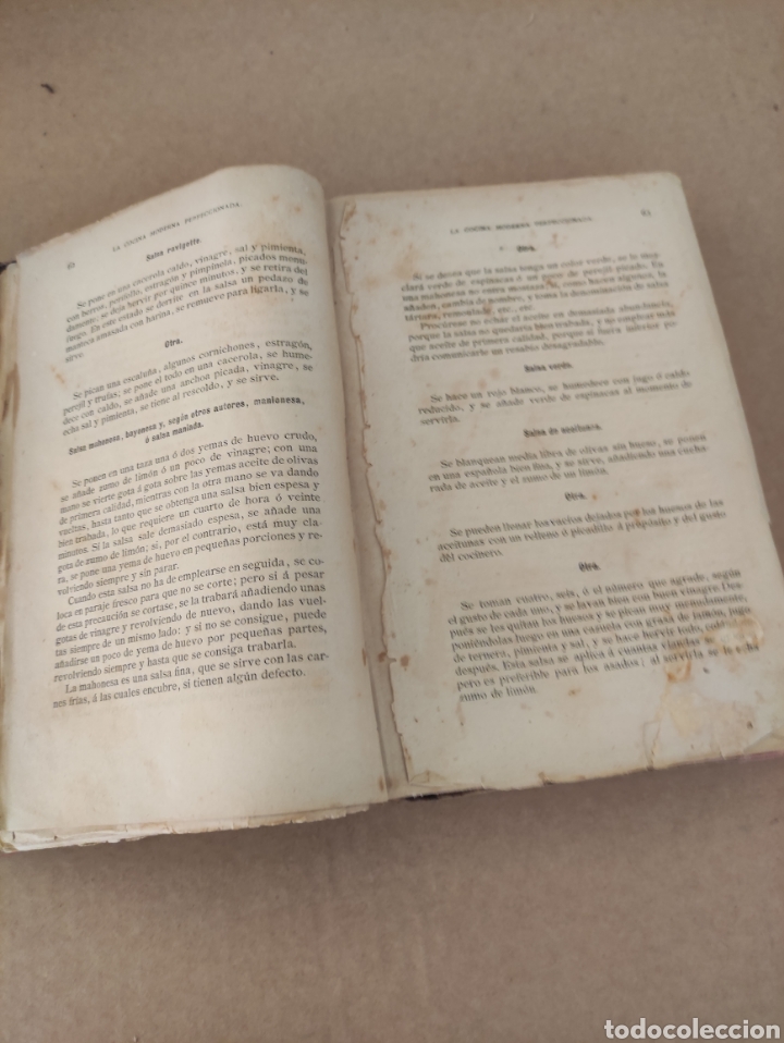 Libros antiguos: La cocina moderna perfeccionada tratado completo del arte culinario - Foto 6 - 294098548