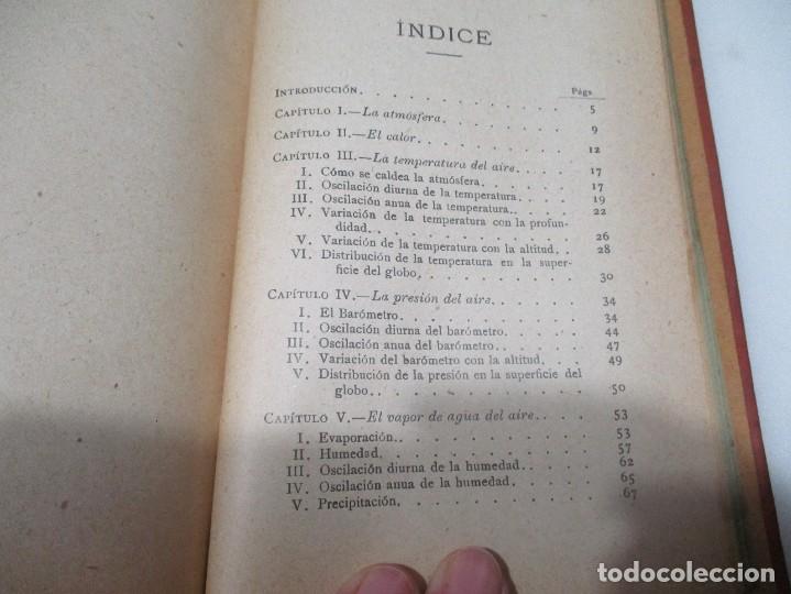 Libros antiguos: A. ARCIMIS Metereolog&iacute;a W10125 - Foto 3
