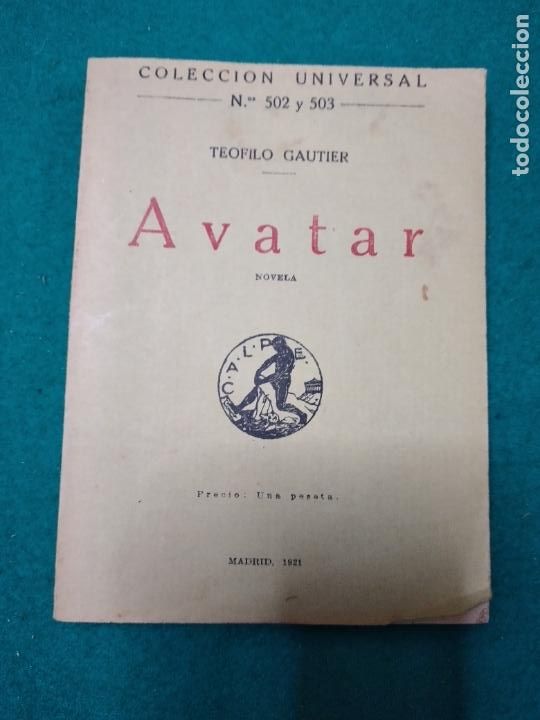 Libros antiguos: AVATAR, TEOFILO GAUTIER. CALPE 1921 - Foto 1