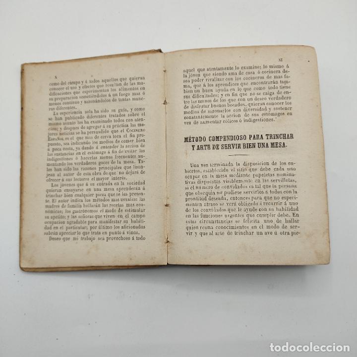 Libros antiguos: EL COCINERO ESPAÑOL Y LA PERFECTA COCINERA. GUILLERMO MOYANO. 2ª ED. 1873. PAGS. 317. - Foto 4 - 294573193