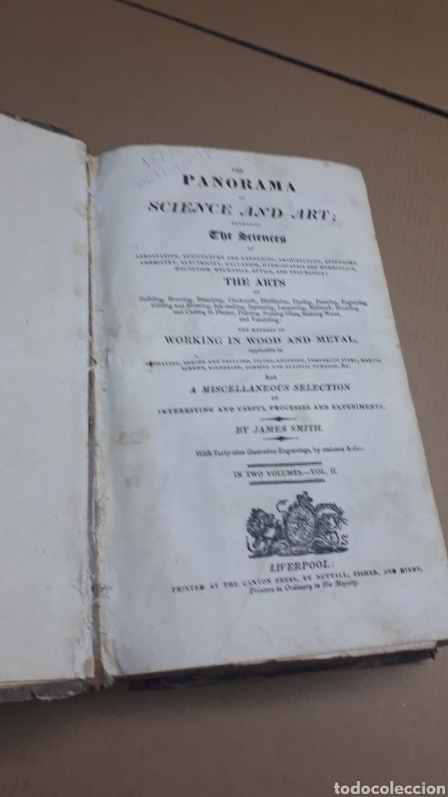 Libros antiguos: PANORAMA Sciencia and art . - Foto 2
