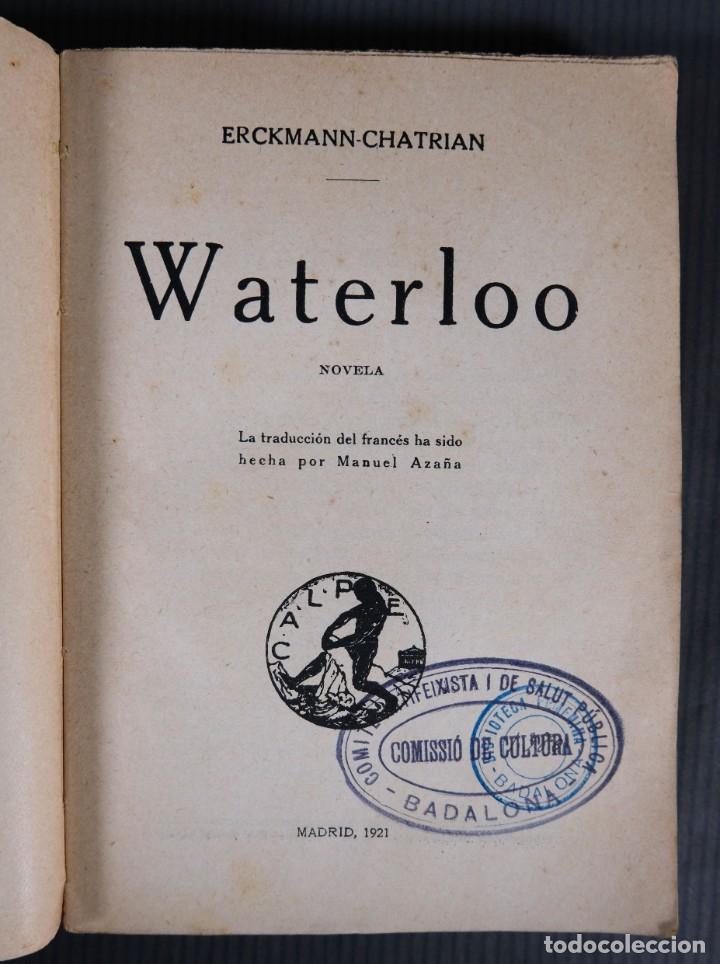 Libros antiguos: Waterloo - Eckmann-Chatrian - Tipogr&aacute;fica Renovaci&oacute;n 1921 - Foto 5