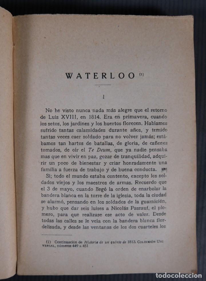 Libros antiguos: Waterloo - Eckmann-Chatrian - Tipogr&aacute;fica Renovaci&oacute;n 1921 - Foto 6