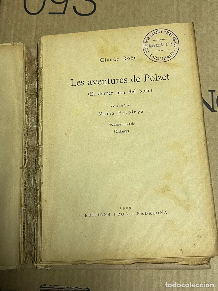 Libros antiguos: LES AVENTURES DE POLZET, PERPINYA, CASTANYS, 1929 - Foto 3