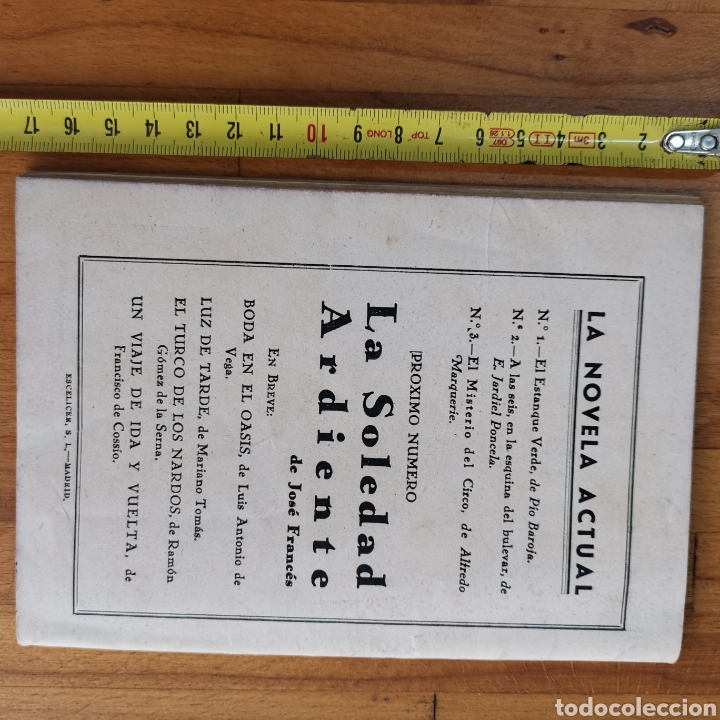 Libros antiguos: Libro El misterio del Circo, colecci&oacute;n La novela Actual - Foto 2