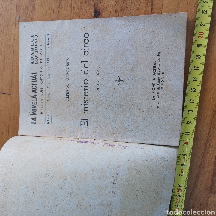 Libros antiguos: Libro El misterio del Circo, colecci&oacute;n La novela Actual - Foto 3