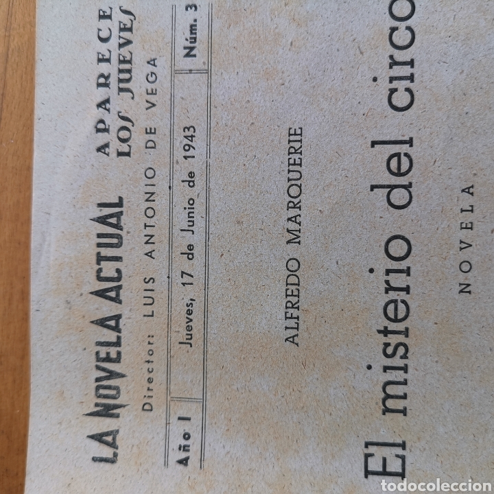 Libros antiguos: Libro El misterio del Circo, colecci&oacute;n La novela Actual - Foto 4