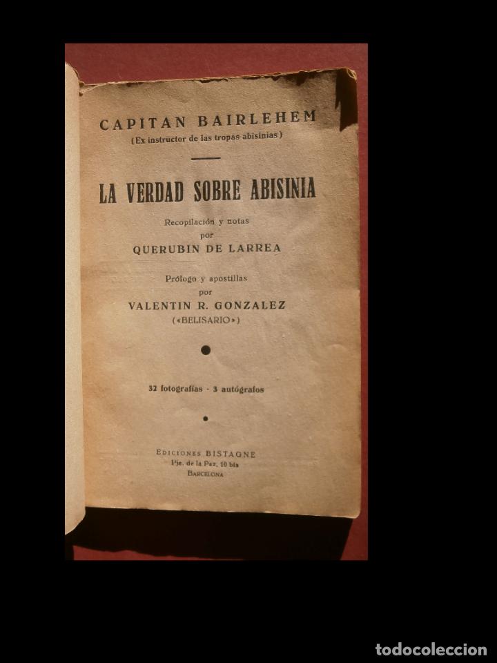 Libros antiguos: La verdad sobre Abisinia. Capitan Bairlehem - Foto 5