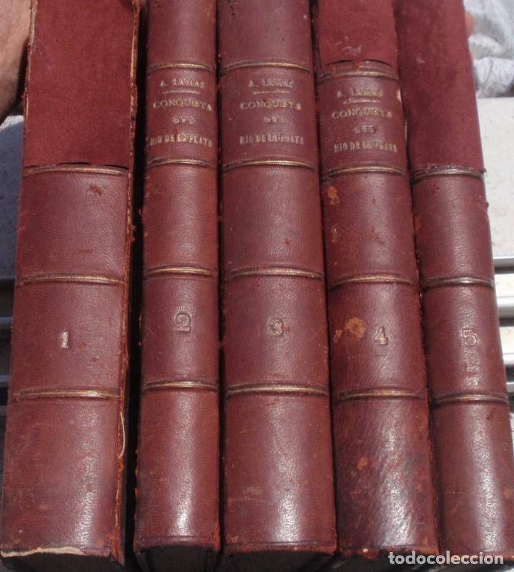 Libros antiguos: Historia Conquista Paraguay Rio de la Plata y Tucuman Lozano Andres Lamas 5 Vol. 1873 - 1875 WESTERN