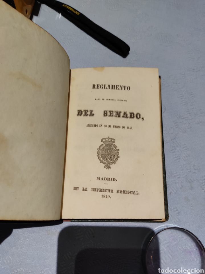 Libros antiguos: 1849, Reglamento para el gobierno interior del senado madrid - Foto 3