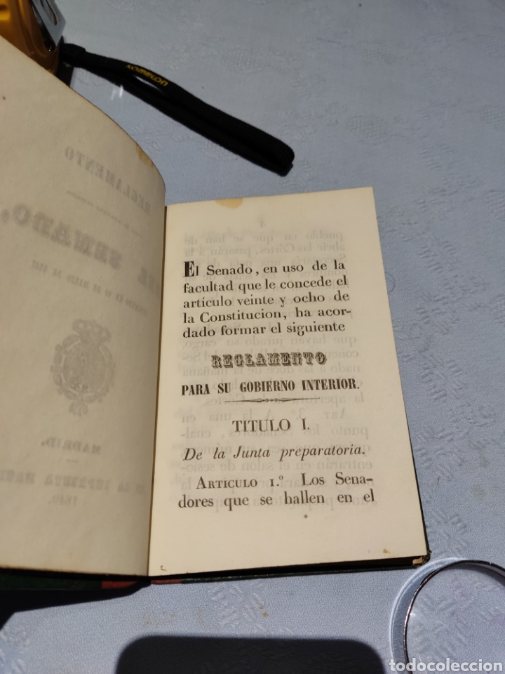 Libros antiguos: 1849, Reglamento para el gobierno interior del senado madrid - Foto 4
