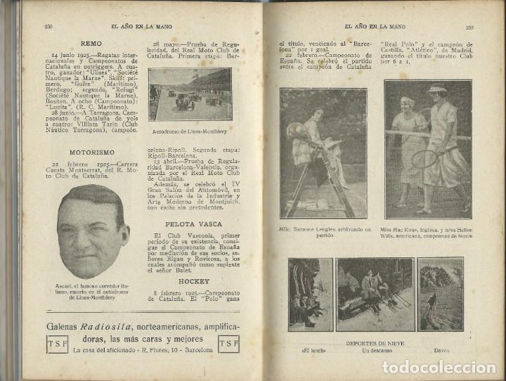 Libros antiguos: EL A&Ntilde;O EN LA MANO: 1926 - Foto 6