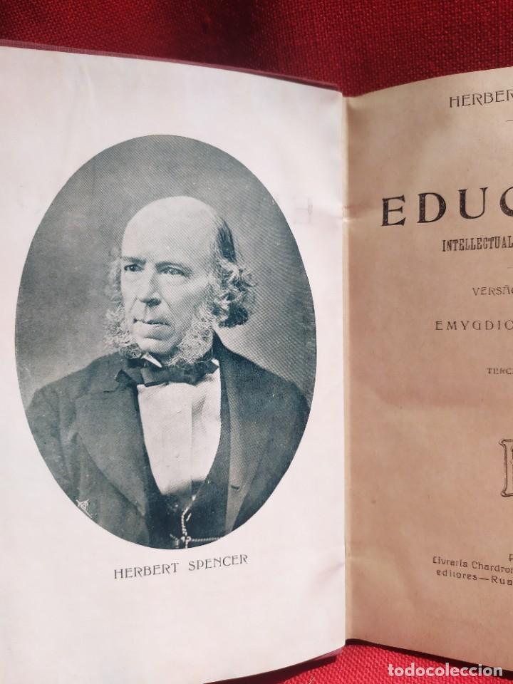 Libros antiguos: 1927. Educa&ccedil;ao. Herbert Spencer. - Foto 2