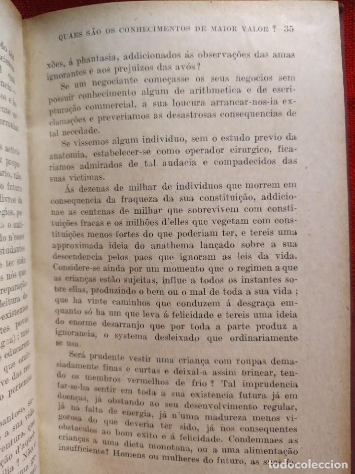 Libros antiguos: 1927. Educa&ccedil;ao. Herbert Spencer. - Foto 5
