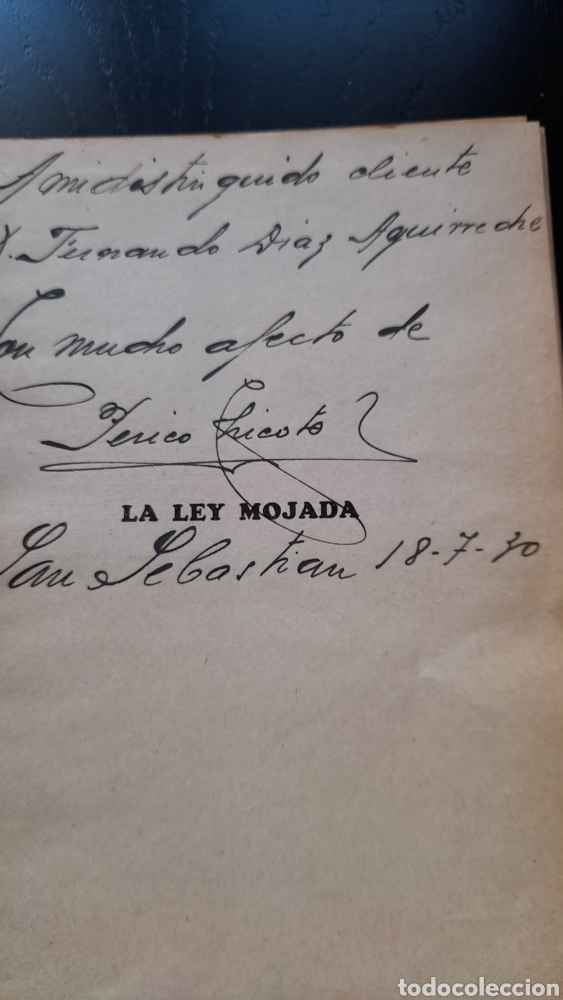 Libros antiguos: La ley mojada.Pedro Chicote - Foto 4