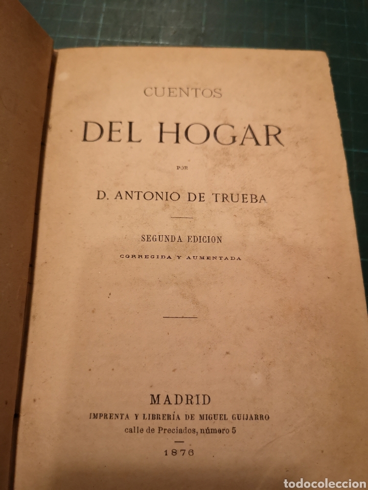Libros antiguos: Cuentos del Hogar. D. Antonio Trueba - Foto 3