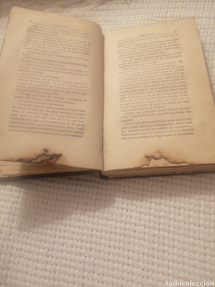 Libros antiguos: El Esc&aacute;ndalo. Novela 1880 - Foto 7