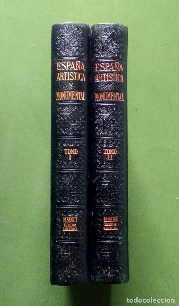 Libros antiguos: ESPA&Ntilde;A ART&Iacute;STICA Y MONUMENTAL - COMPMETA DOS VOLUMENES - Foto 2