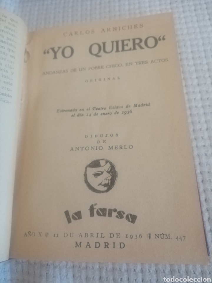 Libros antiguos: Tomos Obras Teatro. Colec. La Farsa - Foto 17