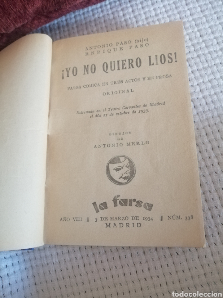 Libros antiguos: Tomos Obras Teatro. Colec. La Farsa - Foto 18