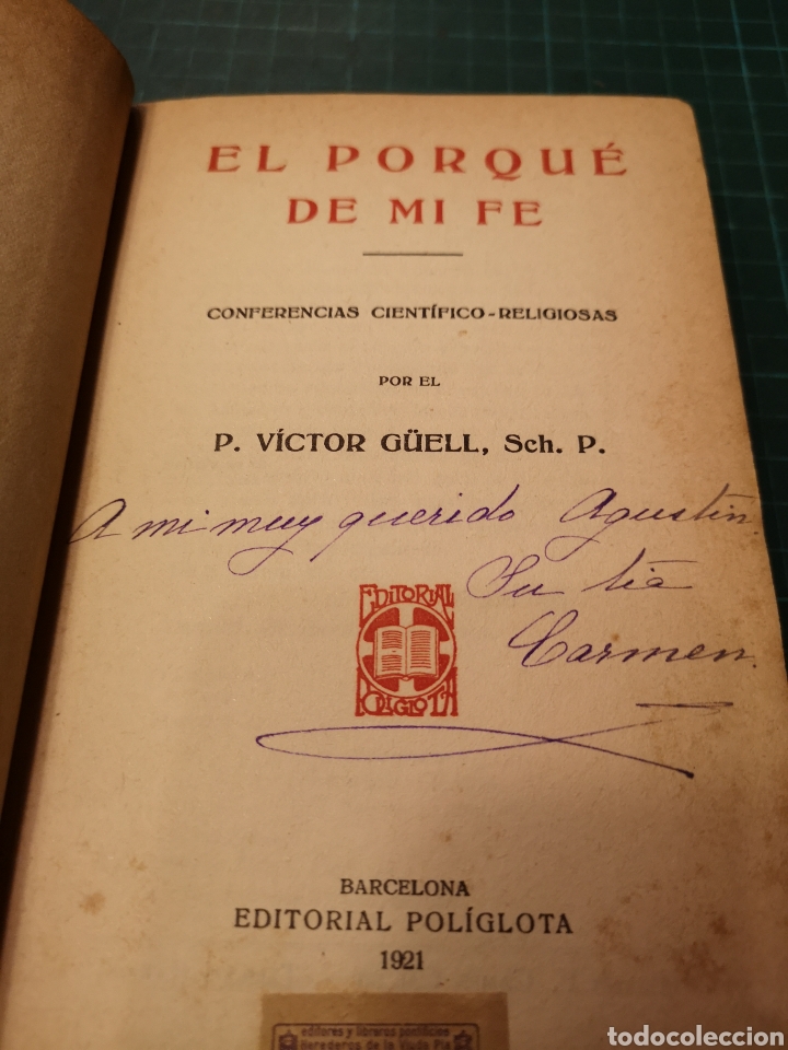 Libros antiguos: Libro El porqu&eacute; de mi Fe - Foto 5