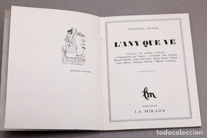 Libros antiguos: FRANCESC TRABAL - LANY QUE VE - 1925 - Pr&ograve;l. de Josep Carner - Foto 3