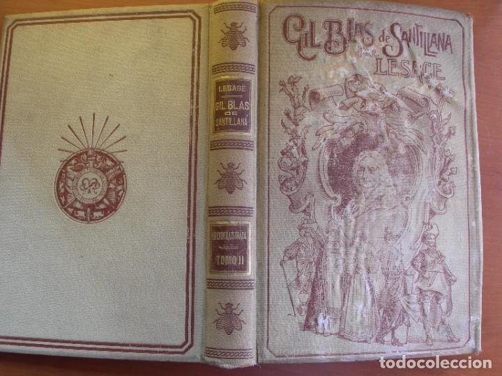 Libros antiguos: GIL BLAS DE SANTILLANA / LESAGE / 2 TOMOS - Foto 7